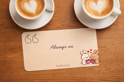 Always Us - Tell them you loved hum or us  Valentine card