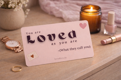 My Valentine Card - self Love card - Tell them you loved
